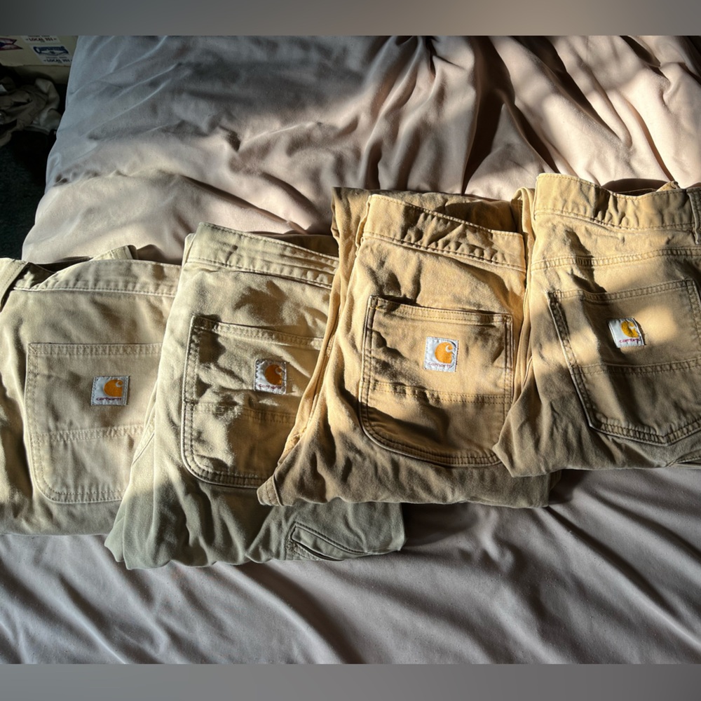 Carhartt Khaki and Tan Cargo Pants